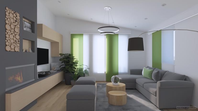 A szürke, fehér és zöld harmóniája egy meglepő elemmel - Image 3